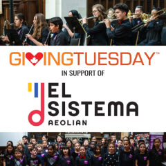 Giving Tuesday in support of El Sistema Aeolian