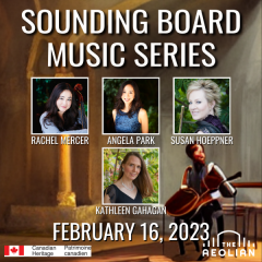 Sounding Board Music Series: Angela Park, Rachel Mercer with Susan Hoeppner and Kathleen Gahagan