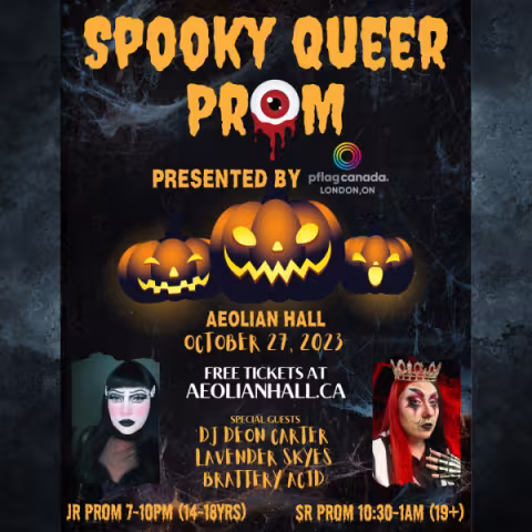 Spooky Queer Prom (Jr. Prom - 14-18)